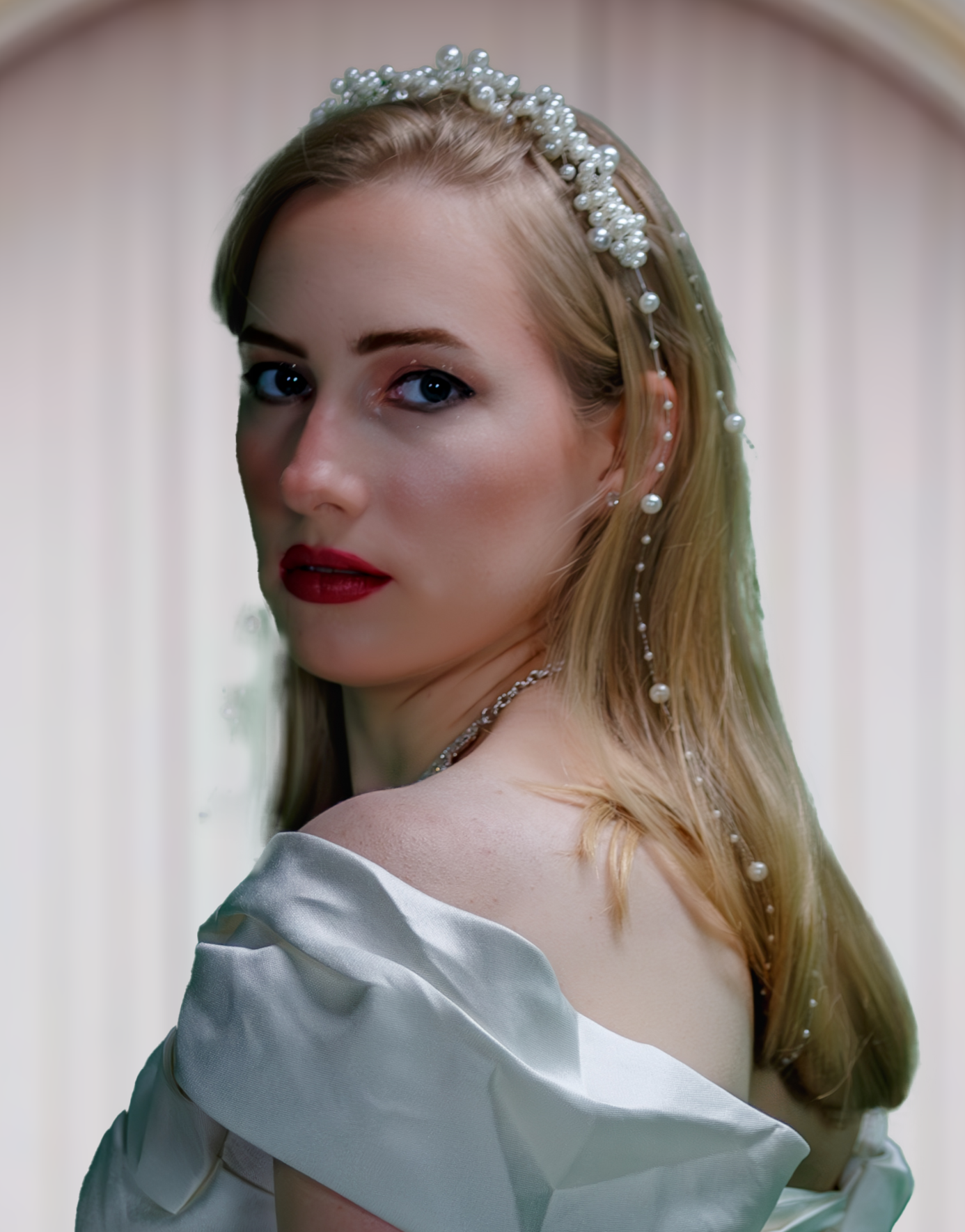 Celestial Pearl Hairpiece