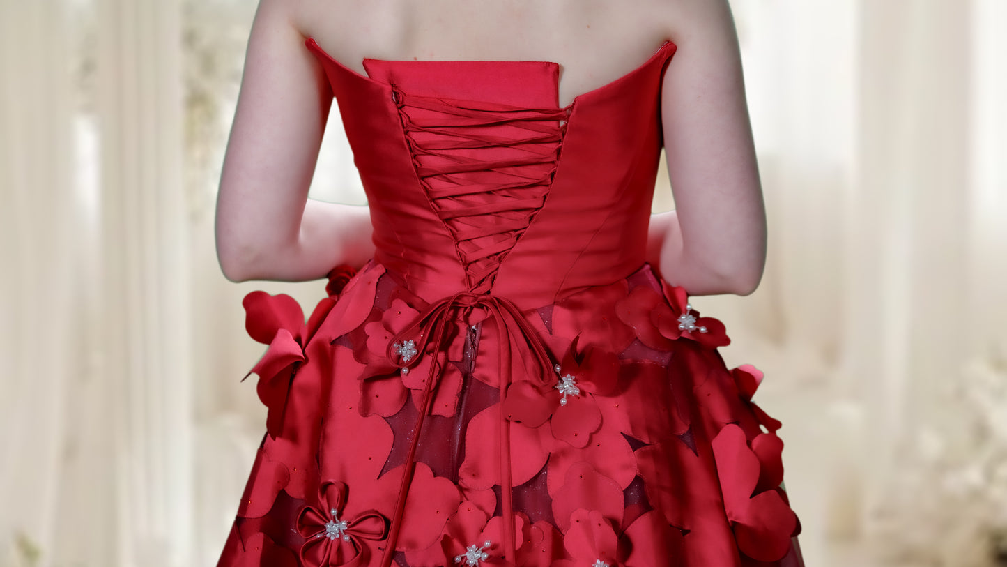 Crimson Blossom Elegance